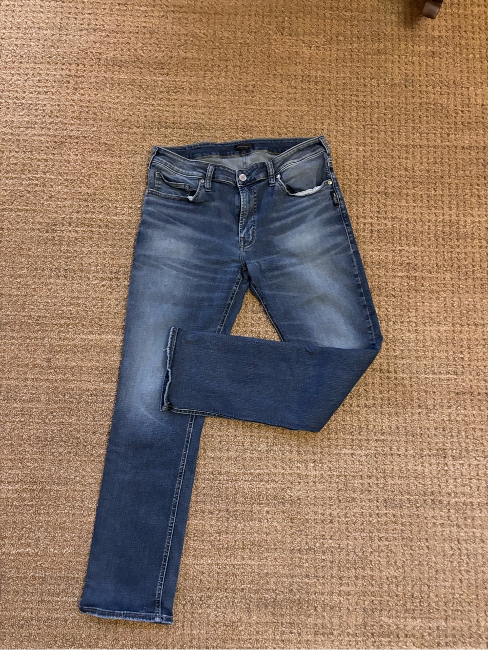 Silver Jeans Slim Straight Men's Blue Denim